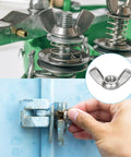 Butterfly Wing Nuts Set For Quick Hand Tightening With 10-24 Thread 304 Stainless Steel 25 Pieces Durable Silver Fasteners installation