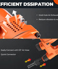1 Inch High Torque Air Impact Wrench Dishing Out Maximum Beef With Up To 2580 Foot Pounds Of Loosening Power And A Lightning Quick 5000 Rpm Spindle harnessing efficient air exhaust features.