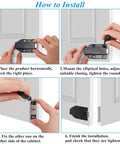 Installation guide for 16 Pack Magnetic Cabinet Door Latches Heavy Duty Drawer Catches Push To Open Hidden Cabinet Hardware Kit