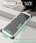 Sun Powered 10 Watt Solar Panel Kit For Automatic Gate Openers Portable 12V Battery Charger Replacement product size dimensions