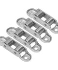 Low Noise Sliding Door Rollers And Window Pulley Set 4 Stainless Steel Double Drive Track Rollers for quiet gliding