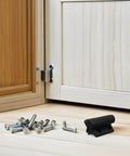 Self Closing Gate Hinges With Spring Loaded Mechanism Adjustable Nylon Heavy Duty Gate Hardware Tough As Nails Built To Last Wear Resistant Fence Hinge Kit For Residential Fences Corrosion Resistant Easy Install Two Pack installed with screws