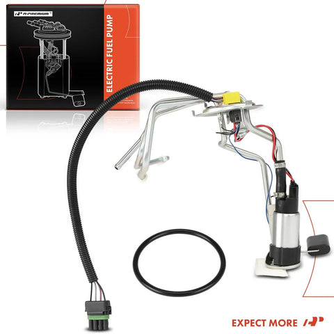 High Capacity Direct Fit Electric Fuel Pump Assembly Module With Sender For Buick Century Chevy Celebrity Oldsmobile Cutlass Pontiac 6000 with wiring kit.