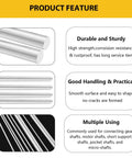 15-piece set of 6061-T6 aluminum round rods, 1/8 in (3 mm) x 12 in, solid shafts for DIY crafts