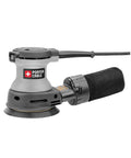 5-Inch Random Orbital Sander With Dual Plane Balance, Hundred Percent Ball Bearing Construction, shown from side.