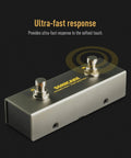 Dual Footswitch Pedal For Guitar FX Rig Compact Design Ultra Fast Non Latching Momentary Switches TRS Cable Included