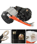 48V 1000W Brushless Differential Electric Motor 4800RPM showing connections, wiring, and aluminum casing detail.