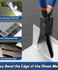 Must-Have 3-Piece Hand Seamers Set for sheet metal bending with straight jaws bending galvanized steel sheets