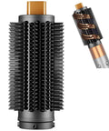 Upgraded 2.3inch Round Volumizing Brush Attachment For Dyson Airwrap HS01 HS05 HS08 Model, delivers serious volume, gold color