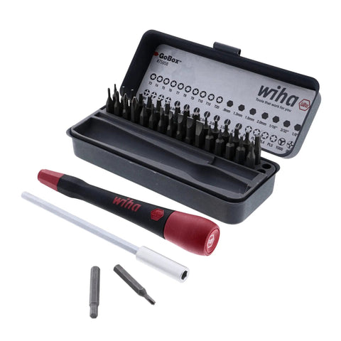 GoBox Precision Micro Bit Set With PicoFinish Handle And Magnetic Bits for Slotted Phillips Hex Torx Pentalobe