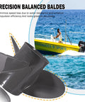 Honda Outboard Propeller Beefed Up Upgrade 13 1 4 Inch Diameter By 17 Inch Pitch Aluminum 3 Blade Right Hand 15 Spline