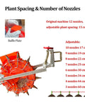 Tow Behind Seeder For Tractors Multi-Row Seed Drill With 12 Nozzle Planter Adjustable Depth And Spacing Corn And Bean Planting System