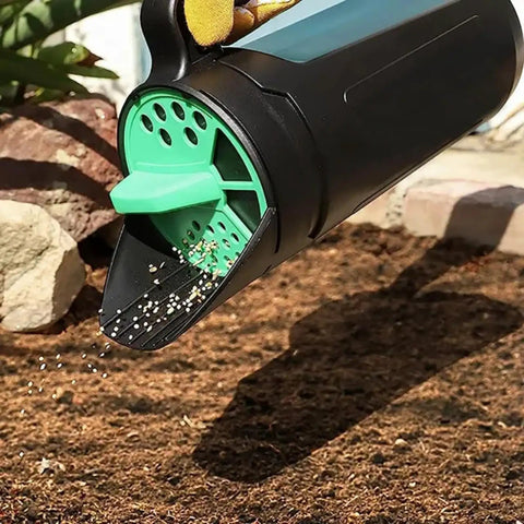8 In 1 Hand Held Seed Spreader And Planter Tool With Fertilizer Dispenser Seed Hole Maker Seed Spacer And Adjustable Depth Control