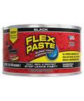 Black Flex Paste 1lb tub for indoor outdoor repairs heavy duty rubberized sealant that fills large gaps fast DIY repair kit