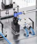 5 Way 2 Position Hand Pull Pneumatic Valve Three Eighths NPT Air Control Push Pull Manual Valve installed in automation panel