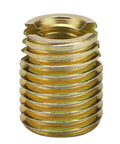 Self Tapping Thread Inserts Kit For Auto And Furniture Repairs Heavy Duty Pro Grade Carbon Steel With Yellow Zinc Finish Inner M2 x 0.4 And Outer M4.5 x 0.5 Threads 6mm Length 20 Piece Pack For Restoring Damaged Threads, single insert