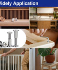 Knockout Hella Tough 304 Stainless Steel M6X25 Barrel Nuts With Flat Head Hex Socket Screws and Allen Wrench for various woodworking applications.