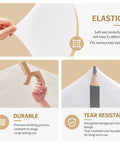Pop Up Mosquito Net for Bed with Full Bottom Coverage and Double Door Design, durable, elastic, tear-resistant material