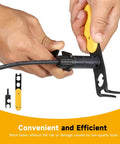 Hands using Universal MC4 Disconnect Tool 4in1 Solar PV Connector Wrench for Quick Secure MC4 PV4 H4 Installations