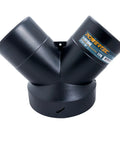Y Fitting Dust Collector Reducer 6 Inch To 4 Inch Hose Adapter for woodworking dust collection system black three hole connector
