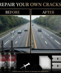 Windshield Crack Repair Kit For All Crack Types, No Fuss Five Minute Quick Fix With Nano Glass Repair Liquid, Two Bottles Included