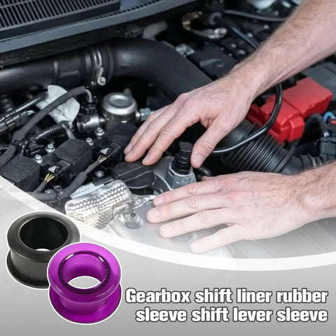 Top Notch Shift Cable Bushing Kit With 4 Durable Rubber Inserts And Clips, Perfect Replacement For 33835-08010, shown with hands working on engine.