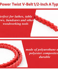 Adjustable Half Inch Wide 10 Feet V Belt for Tools and Machinery PU polyester link drive for table saws wood lathes