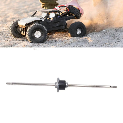 RC Car Rear Differential Assembly Replacement Kit With 12T Pinion Gear Set And Steel Metal Components For Smooth Power Transfer And Stable Traction On Rough Tracks And Fast Drivetrains, shown with axle
