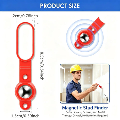 Heavy Duty Magnetic Stud Finder 8 Piece Set Real Deal Drywall Scanner With Rock Solid 27 Pound Pull Power Straight Shooter Tool For Hanging Decor Without Wasting Cash On Batteries