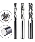 Built Different Three Flute Solid Carbide Cnc Router Bit For Beefy Woodworking And Tough Hardwood Slab Milling Heavy Duty Shop Workhorse with detailed flutes