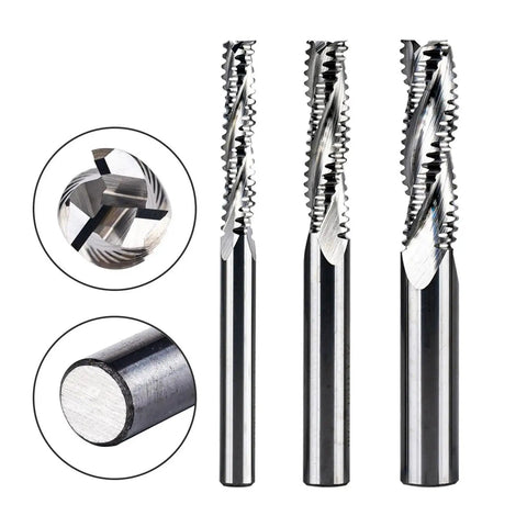 Built Different Three Flute Solid Carbide Cnc Router Bit For Beefy Woodworking And Tough Hardwood Slab Milling Heavy Duty Shop Workhorse with detailed flutes