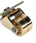Jiawu Double Wheel Piano Caster, Metal Wheel for Furniture in gold, featuring dual wheels and durable metal construction.