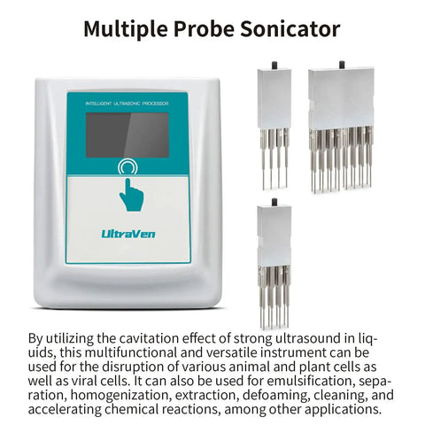 Multiple Probe Ultrasonic Sonicator For Laboratory Samples With Dual Probes Programmable Centralized Control DH4S 1000