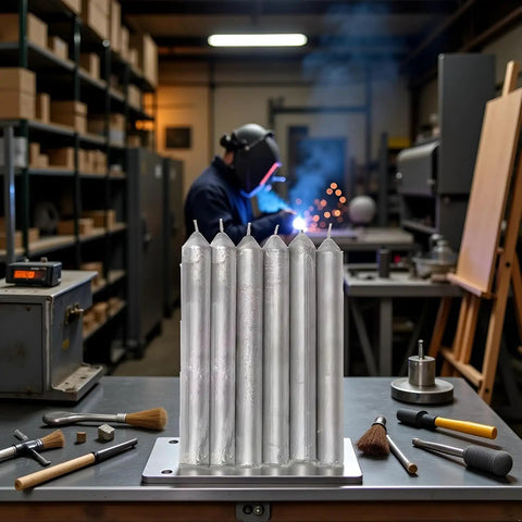 Low Temperature Universal Welding Rods Set Of 12 For Aluminum Stainless Steel Iron Arc Welding Easy Melt Rods in workshop