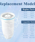 Water Filter Replacement for Z Ero Water Pitchers and Dispenser Pack of 2 With Easy Install 0 TDS Premium Filtration.