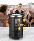 Front view of Workhorse 120 Cup Commercial Coffee Maker With 18 L Stainless Steel Urn Double Layer Hot Beverage Dispenser