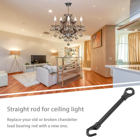 Three Pack Chandelier Load Bearing Downrods With Hook For 5.70 Inch Ceiling Light Support Rods in modern living room