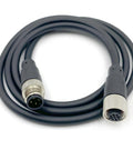 M12 4 Pin A Code Male To Female Connector Cable 1 Meter Waterproof IP67 aviation sensor actuator wire, coiled view