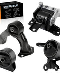Street Proven Four Piece Engine And Transmission Mount Kit For Mitsubishi Lancer And Outlander Sport shown from various angles on a white background.