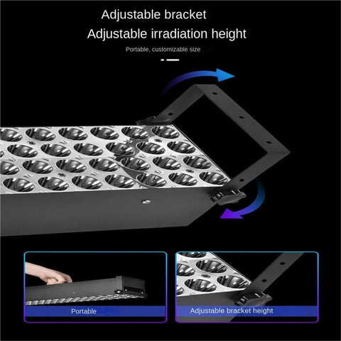Adjustable bracket for Heavy Duty 365 395 405Nm Led Uv Curing Workstation For Pcb Solder Mask Green Oil 3D Printing Resin.