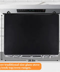 Top view of Glass Stove Top Cover That Adds Solid Heat Resistant Protection For Your Large Electric Cooktop Keeps Glass Or Ceramic Safe