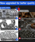 Comparison of high quality casters with stainless steel and bearings versus inferior steel casters for durability and strength.