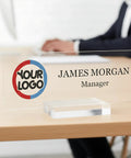 Custom Name Plate Desk Decor With Logo For Office Use A Modern Multicolor Personalized Gift That Says You Mean Business