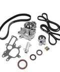 Premium Timing Belt Water Pump Kit Compatible With Toyota Granvia Hiace Hilux Land Cruiser Prado 1KZ TE 3 Liter Turbo Diesel 1993 Through 2007 Replaces 1350567040, shown with belts, pump, gasket, tensioner, and seals