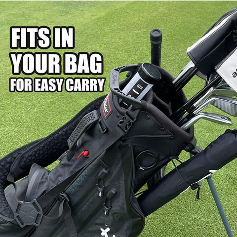 Back Saver Golf Ball Retriever With Easy Press Tube For Quick Grab And Go Ball Pickup stored in a golf bag