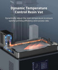 Dynamic temperature control resin vat of Beastly Fast 14K Resin 3D Printer With Photon Mono M7 Pro And COB LightTurbo 3.0