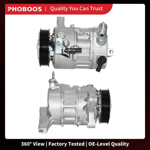 No Hustle Easy Swap Air Conditioning Compressor With Clutch For Chevy Traverse, Buick Enclave, Gmc Acadia, Cadillac Xts in 360° view.