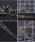 Round Ended Feather Keys Set 140 Piece For Keyways And Fasteners In Mechanical And Industrial Projects displayed in box