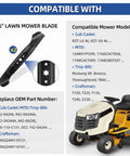 Mower Blade Replacement For Cub Cadet Enduro XT1 46 XT2 46 ZT1 46 46 Inch Deck Lawn Tractor With 6 Point Star Design 2 Pack