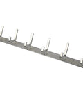 Heavy Duty 304 Stainless Steel Coat Rack Rail With Six Hooks Brushed Finish Wall Mount Towel Hook Bar For Bathroom Bedroom Hallways